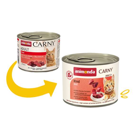 Корм вологий Carny Adult Beef для котів з яловичиною 200 г | Зображення 1