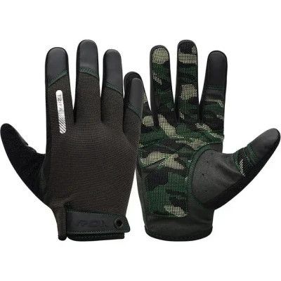 Перчатки для фитнеса RDX T2 Touch Screen Friendly Full Fingerf Army Green M (WGA-T2FA-M)