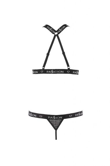 Комплект білизни з відкритим доступом MIRAJANE SET black S/M - Passion | Зображення 3