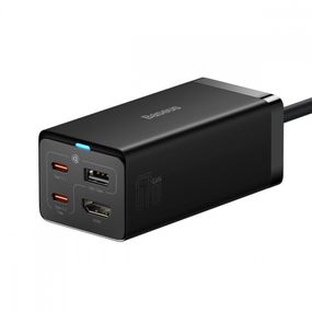 МЗП Baseus GaN5 Pro 67W USB+2Type-C+HDMI (1.5m)  + Кабель Type-C to Type-C 100W(20V/5A (1m)