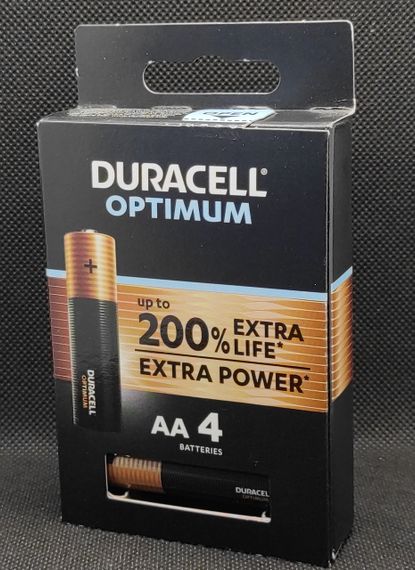 Батарейка пальчиковая AA Duracell OPTIMUM ( 4шт. )
