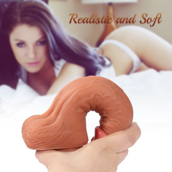 Фалоімітатор Jack penis тілесний без вібрації Sex Aura | Зображення 4