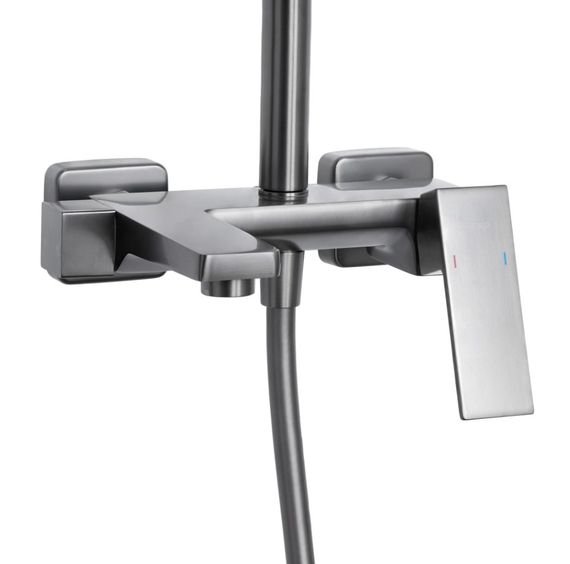 Душова система універсальна Qtap Gemini Gunmetal Black PVD з виливом QTGEM111GMB45688 | Зображення 7