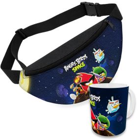 Детский набор Angry Birds сумка-бананка + керамическая кружка с принтом (5742)