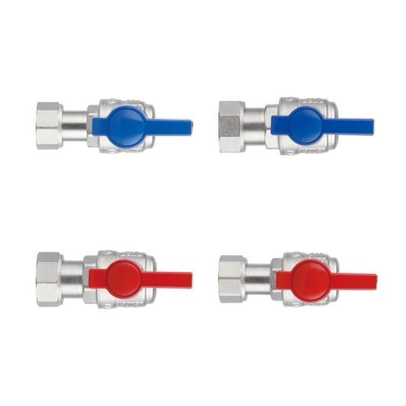 Комплект кутових кранів Thermo Alliance Standart 1/2" ВН -3/4" ВЗ з накидною гайкою для під'єднання котла TAS225RBW1520 | Зображення 6