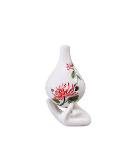 Окарина Alfabeto OC6T-CM // Tuba Ceramic Ocarina (Chrysanthemum) (зозуля, свищик, свисткова флейта)