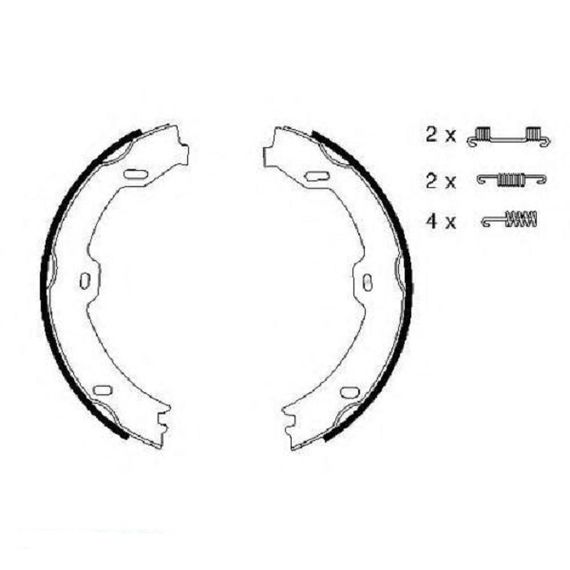 Тормозные колодки Bosch задние MB CLS (C219)|E-Class(W211,S211)|SL(R230) 0986487666 | Зображення 1