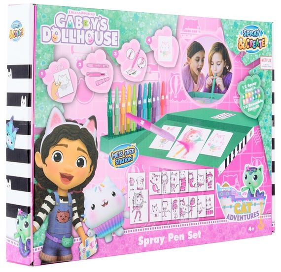 Набір Спрей-ручки з трафаретами Disney GABBY'S DOLLHOUSE Делюкс (GD23368) | Зображення 1
