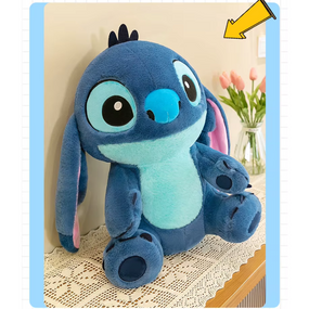 М'яка іграшка Стіч 50 см синій сидячий, ідеальний подарунок для шанувальників мультфільму Ліло та Стіч