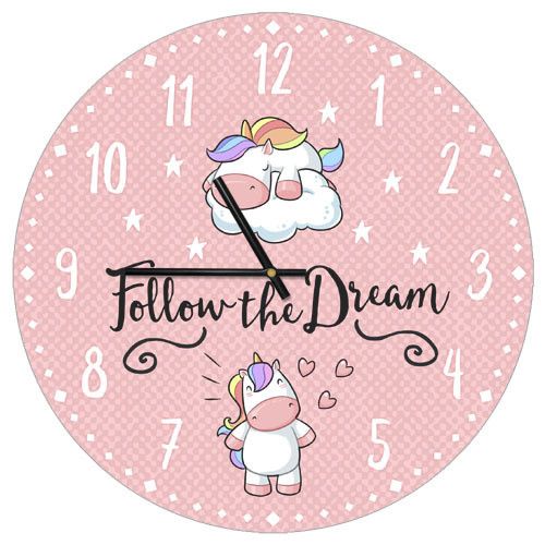 Годинники настінні круглі, 36 см Follow the Dream (CHR_P_20A002)