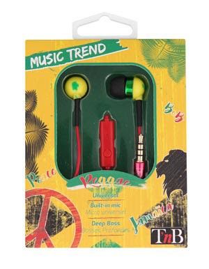 Навушники вакуумні Trend Reggae 2 Earphones+MlC 17313 | Зображення 1