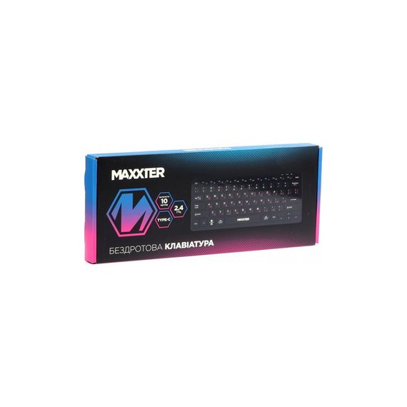Клавіатура Maxxter KBW-C01B-UA Wireless UA Black (KBW-C01B-UA) | Зображення 4