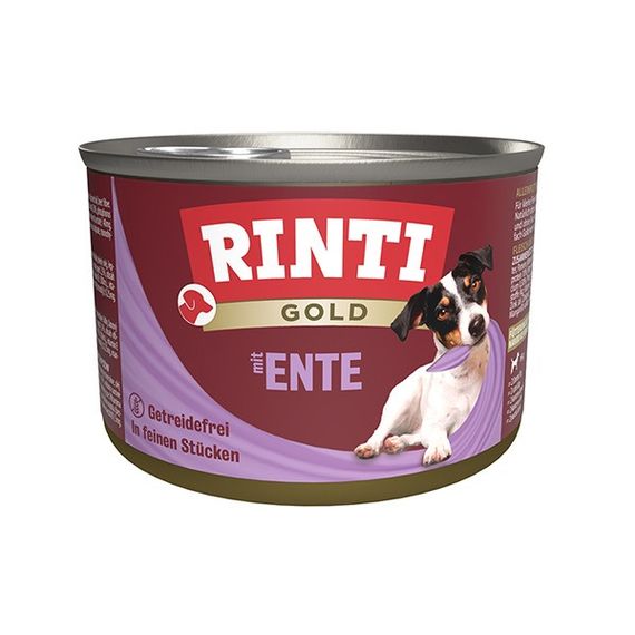 Вологий корм для собак з качкою Rinti Gold Mit Ente, 185 гр