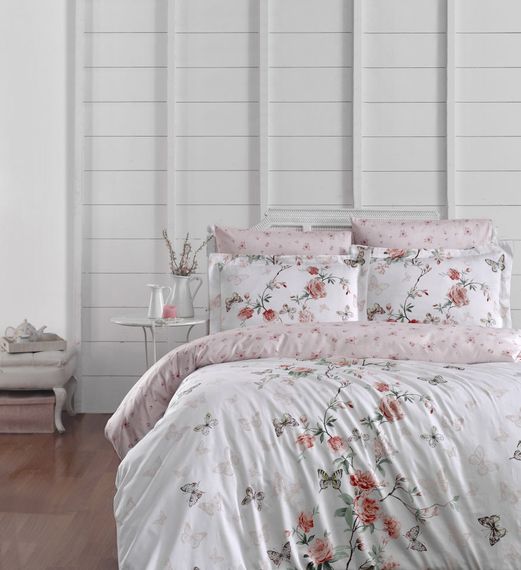 Постільна білизна First Choice Cotton Satin 160 х 220 см сімейний Matilde White