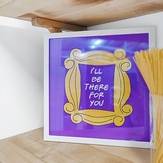 Постер у рамці I`ll be there for you 30x30 см (WKMT_21L001_WH)