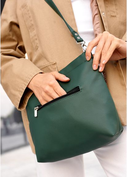 Сумка жіноча Sambag Rose зелена 27 х 25 х 5 см (94380007) | Зображення 2