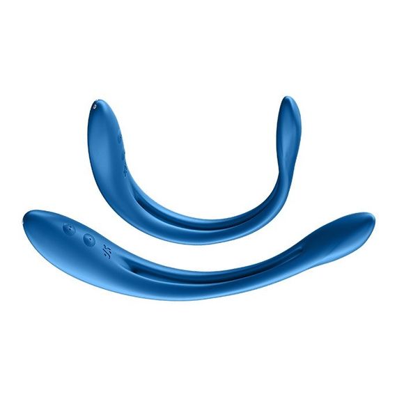 Гнущийся универсальный вибратор (эрекционное кольцо) SATISFYER ELASTIC JOY BLUE sexstyle | Зображення 6