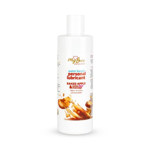 2в1 лубрикант та масажний гель - MyLove Aroma Series Intim&Massage Baked Apple, 300 мл Sex Aura