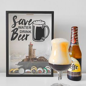 Копилка для крышек от пива Save water, drink beer 30,5х21,5х4 см (PIV_20M002)