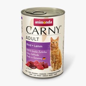 Корм Animonda Carny вологий з яловичиною та ягням для дорослих котів 400 гр