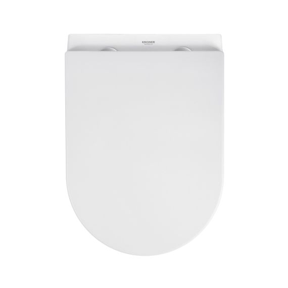 Унітаз підвісний безобідковий Kroner Armada WHI513636 RIMLESS з сидінням Slim Duroplast / Soft-close / Quick r | Зображення 8