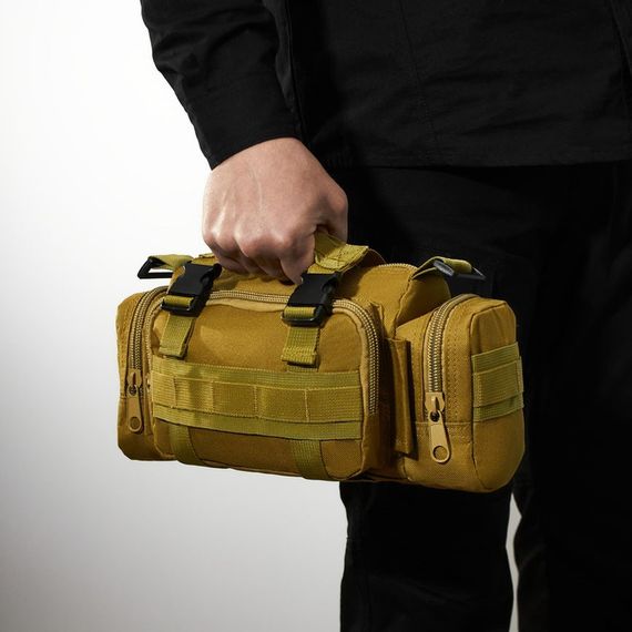 Сумка - підсумк тактична поясна Tactical військова, сумка нагрудна з ременем на плече 5 ER-232 літрів кордура | Зображення 6