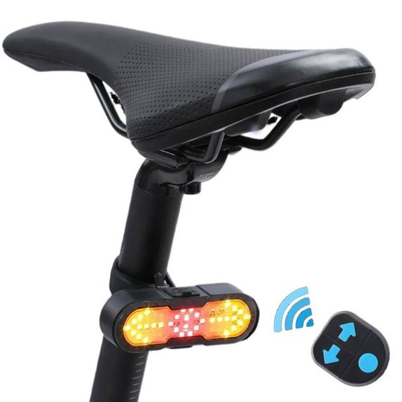 Велофонарь CYGM-2229 STOP (red+yellow) з сигналом | Зображення 2