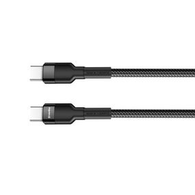 Дата кабель ColorWay USB-C to USB-C 0.3m 3А black (CW-CBPDCC054-BK)