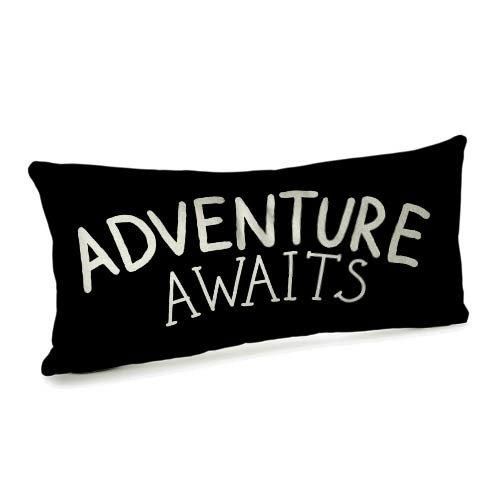 Подушка для дивану оксамитова Adventure awaits 50x24 см (52BP_AW001)