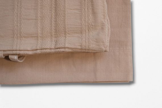 Постельное белье Saheser Stonewashed Ranforce 200 х 220 см Lucca Bej | Зображення 2