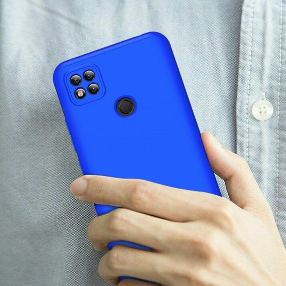 Чохол GKK 360 градусів для Xiaomi Redmi 9C / Redmi 10A колір Синій | Зображення 5