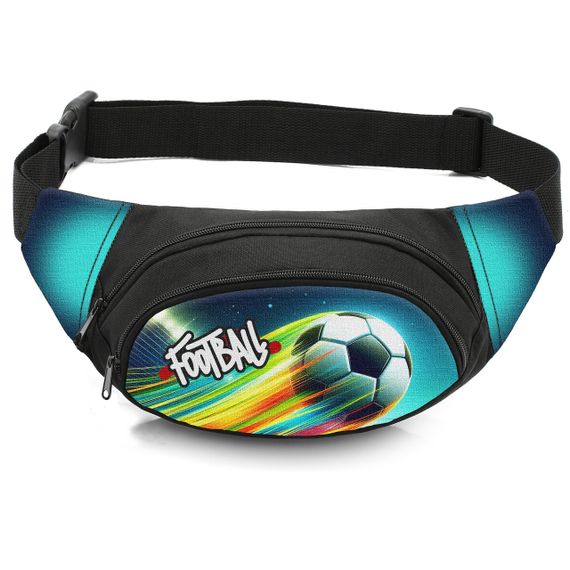 Сумка-бананка дитяча з принтом Футбол поясна сумка для хлопчика (4663)
