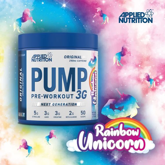 Предтренировочный комплекс Applied Nutrition Pump 3G 375 g (Rainbow Unicorn) | Зображення 2