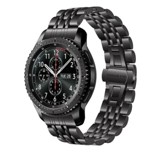 Металлический ремешок Primo Steel Link для часов Samsung Gear S3 Classic SM-R770 / Frontier SM-R760 - Black