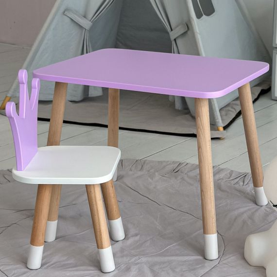 Дитячий прямокутний столик 46х60х45, стіл для дитячої кімнати, рожевий | Зображення 7