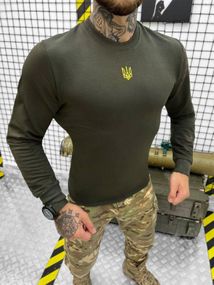 Свитшот олива с гербом ВТ780