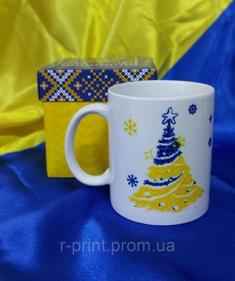 Чашка керамічна з принтом з Різдвом Христовим600 мл (2427-101/1) | Зображення 1