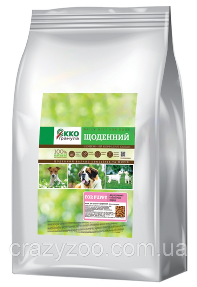 Сухий корм для цуценят всіх порід Ekko гранула Щоденний з куркою 10 кг 4820249130469