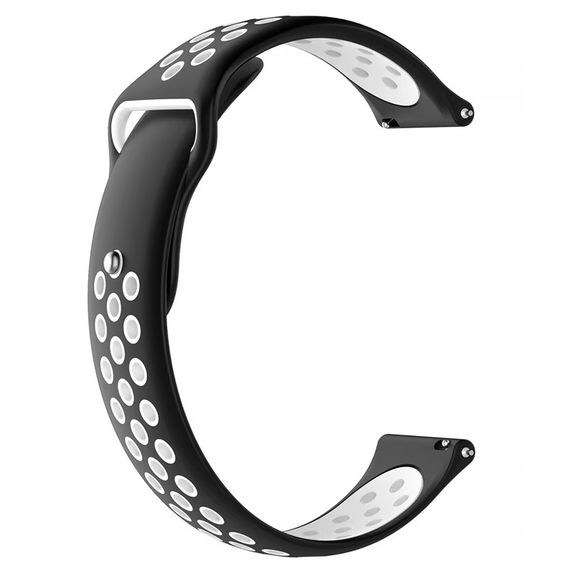 Силиконовый ремешок Active Air для Smart Watch 20mm Black / White
