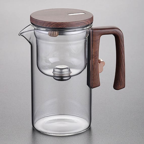 Чайник для заварювання TeaPot D-28 Small pretty waist 720ml Transparent | Зображення 7