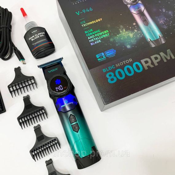 Машинка для різних стрижок акумуляторна VGR V-946, Бездротова акумуляторна машинка для стрижки волосся VY-85 | Зображення 4