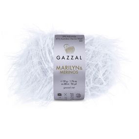 Пряжа для в'язання MARILYN & MERINOS № 8252 (Мерілін і Меринос) Gazzal нитки для плетіння спицями та гачком