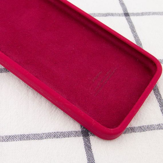 Чохол Silicone Case Square Full Camera Protective (AA) NOLOGO для Apple iPhone 7 plus/8 plus (5.5") Червоний / Rose Red | Зображення 2