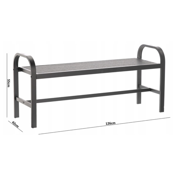Лавка для саду Chomik GARDEN LINE GARDINEO 126x42x55см | Зображення 5