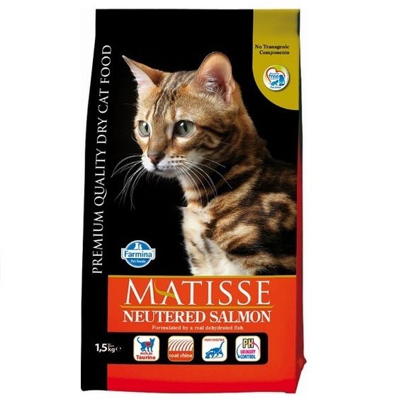 Сухий корм із лососем для стерилізованих котів Farmina Matisse Neutered Salmon, 1.5 кг