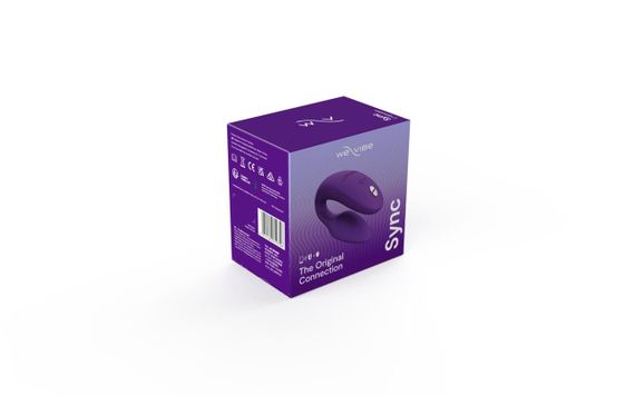 Вібратор для пар We-Vibe SYNC 2 Purple — гнучкий, We-Connect Bluetooth, водонепроникний, магнітна зарядка | Зображення 9