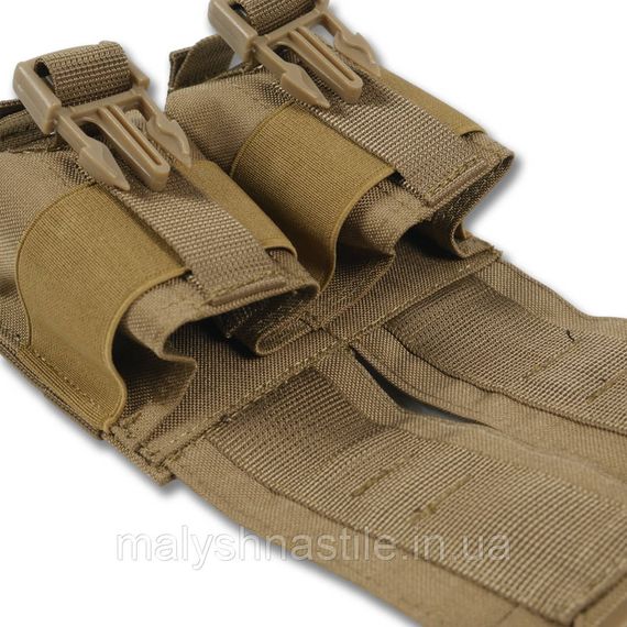 Тактичний підсумок під 2 гранати Kiborg GU Double Mag Pouch Coyote | Зображення 3