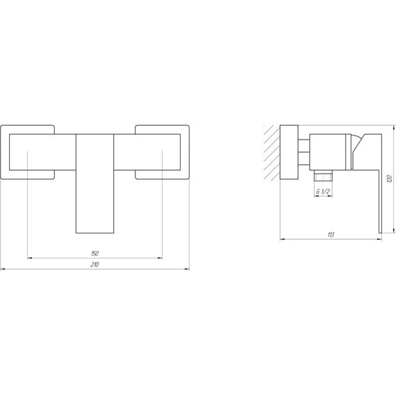 Змішувач для душа Globus Lux SICILIA SBQ-105 | Зображення 1