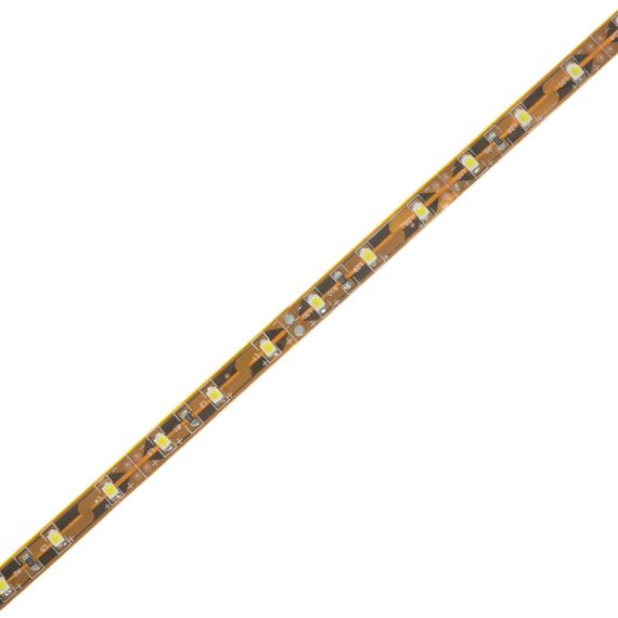 Светодиодная лента негерметичная холодный оттенок 12V 4.8W 3528 BROWN PCB CW IP20 1m (BY-022/60) | Зображення 1