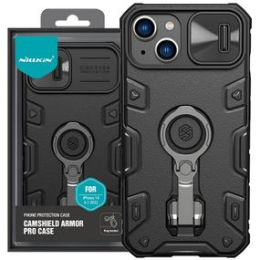 TPU+PC чехол Nillkin CamShield Armor Pro no logo (шторка на камеру) для Apple iPhone 14 (6.1")